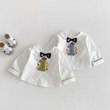 Load image into Gallery viewer, ZCY6100LS-春季寶寶周歲上衣&amp;吊帶褲
