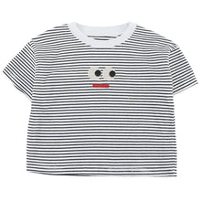 將圖片載入圖庫檢視器 XX260779SE-夏季純棉條紋短袖上衣
