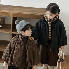 將圖片載入圖庫檢視器 25D48SE-冬季格紋棉服外套｜加厚保暖麵包服

