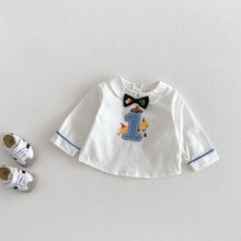 Load image into Gallery viewer, ZCY6100LS-春季寶寶周歲上衣&amp;吊帶褲
