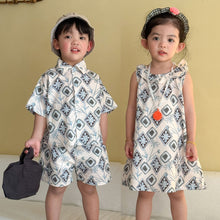 Load image into Gallery viewer, XZ260951TG-夏季｜度假風襯衫｜短褲套裝
