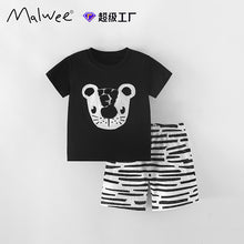 將圖片載入圖庫檢視器 10139TG-夏季男童短袖短褲兩件套裝
