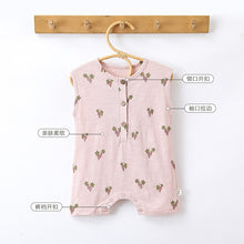 Load image into Gallery viewer, D24330LS-Summer thin Nordic style baby short-sleeved cotton crawling clothes 
