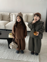 將圖片載入圖庫檢視器 25D02TG-冬季一體絨連帽加厚兩件套
