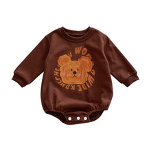 將圖片載入圖庫檢視器 2026010601SE-春秋季塗鴉熊長袖親子裝&amp;包屁
