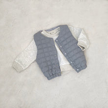 將圖片載入圖庫檢視器 Y7458SE-冬季棉質背心｜小方格保暖馬甲

