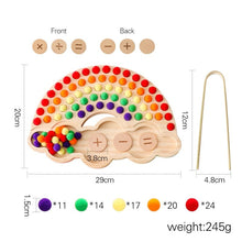 Load image into Gallery viewer, PMZ1258AC-Puzzle color classification flower rainbow board clip ball toy
