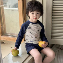 將圖片載入圖庫檢視器 61808LS-夏季兒童韓版簡約休閒分體泳衣套裝(送泳帽)
