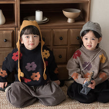 Load image into Gallery viewer, 25Q43SE-秋冬繽紛花朵復古針織毛衣
