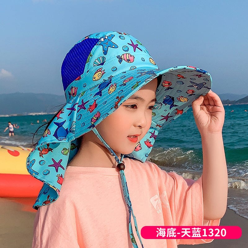 ET-1062AC- Summer large brim thin sun protection bucket hat