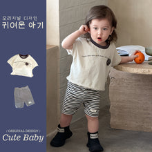 將圖片載入圖庫檢視器 M627003TG-夏季｜星星上衣｜短褲套裝
