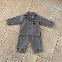 將圖片載入圖庫檢視器 CJ260869TG-春秋季兒童純棉格子家居兩件套
