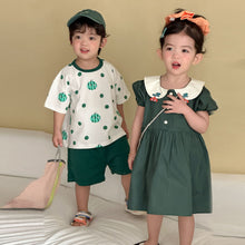 將圖片載入圖庫檢視器 XZ260756TG-夏季T恤兄妹套裝
