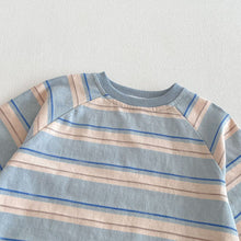 Load image into Gallery viewer, ZCL6183LS-春季條紋長袖連體爬服
