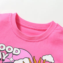 Load image into Gallery viewer, H22029SE-夏季女童good day短袖上衣
