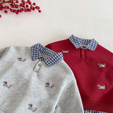 將圖片載入圖庫檢視器 ZDY5661SE-冬季翻領拜年衛衣｜加絨套頭上衣
