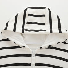 Load image into Gallery viewer, 10762SE-秋冬條紋連帽外套
