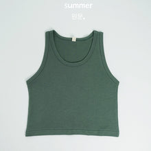將圖片載入圖庫檢視器 1535SE-夏季日系女童純色跨欄背心
