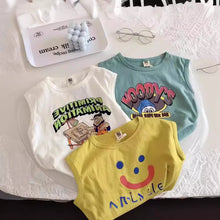 Load image into Gallery viewer, 71409SE-夏季無袖純棉圓領小背心
