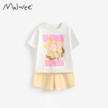 將圖片載入圖庫檢視器 111078TG-夏季女童圓領短袖套裝
