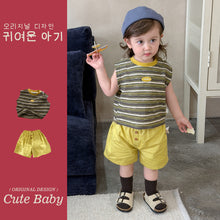 Load image into Gallery viewer, M627087TG-夏季｜條紋T恤｜短褲套裝
