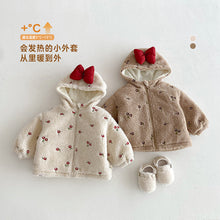 Load image into Gallery viewer, ZDW5272SE-冬季加厚蝴蝶結小花刺繡棉服外套
