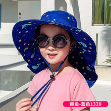 Load image into Gallery viewer, ET-1062AC- Summer large brim thin sun protection bucket hat

