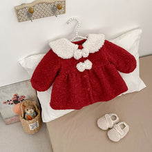 將圖片載入圖庫檢視器 H10673SE-冬季拜年蝴蝶結加絨外套
