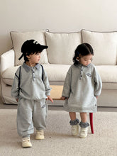 將圖片載入圖庫檢視器 CQ260851TG-春秋季格子翻領運動兩件套&amp;連衣裙
