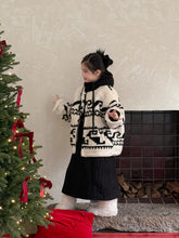 將圖片載入圖庫檢視器 2025D246SE-冬季韓版羊羔絨夾棉加厚拼色連帽外套
