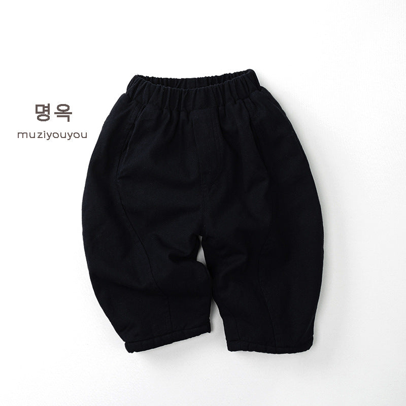 25257PA-冬季保暖寬鬆長褲