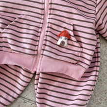 將圖片載入圖庫檢視器 CZ260891TG-條紋連帽運動休閒兩件套
