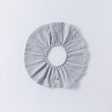 將圖片載入圖庫檢視器 D25028LS-四季刺繡防吐奶紗布圍兜【兩條起批】
