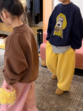 將圖片載入圖庫檢視器 2025D218SE-冬季韓版加厚頭巾狗狗印花休閒圓領上衣
