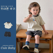 將圖片載入圖庫檢視器 M627001TG-夏季｜波點休閒｜短袖套裝
