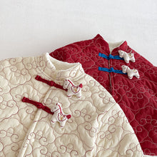 將圖片載入圖庫檢視器 ZDW5709SE-冬季中國風繡線小馬夾棉外套
