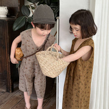 Load image into Gallery viewer, 24X12LS-夏季｜碎花森系｜背帶連體褲
