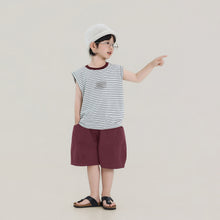 Load image into Gallery viewer, S122SE-夏日撞色條紋無袖背心
