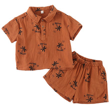 將圖片載入圖庫檢視器 XZ260823TG-夏季純棉紗布短袖短褲套裝
