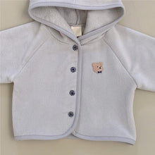 將圖片載入圖庫檢視器 Y7553SE-秋冬加絨外套｜小熊繡花雙面絨
