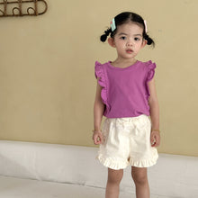 將圖片載入圖庫檢視器 XZ260983TG-夏季｜純棉花邊｜背心短褲套裝
