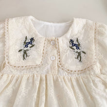Load image into Gallery viewer, H10813DS-秋季刺繡翻領連身衣裙
