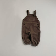 將圖片載入圖庫檢視器 Y5532LS-秋冬雙面毛絨背帶褲｜大口袋撞邊
