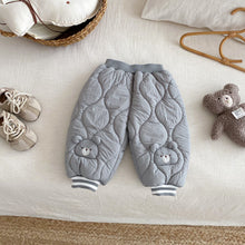 Load image into Gallery viewer, ZDK5112PA-冬季加厚立體小熊絎線棉褲
