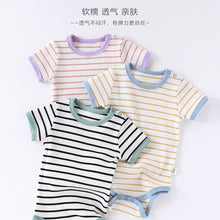 Load image into Gallery viewer, D25037LS-夏季｜條紋短袖｜包屁衣
