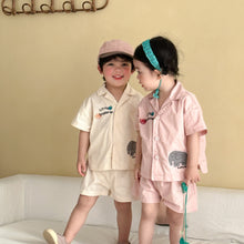 將圖片載入圖庫檢視器 XZ260831TG-夏季純棉襯衫套裝
