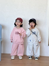 將圖片載入圖庫檢視器 CZ260828TG-春秋季韓版可愛圓領休閒兩件套
