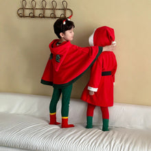 將圖片載入圖庫檢視器 DQ250657SE-秋冬季聖誕麋鹿披風連帽斗篷外套
