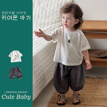 Load image into Gallery viewer, M627177TG-夏季｜簡約純棉｜短褲套裝
