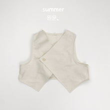 將圖片載入圖庫檢視器 1555SE- 夏季V領不規則背心外套
